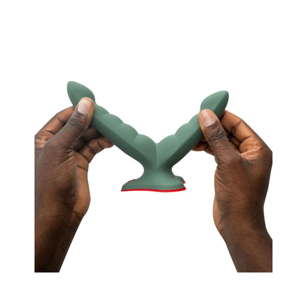 Fun factory - ryde dildo duplo e massager verde