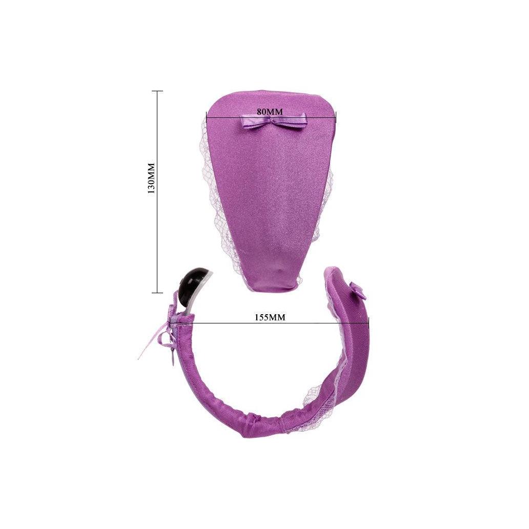 Baile - tanga com vibrador com controle remoto lils