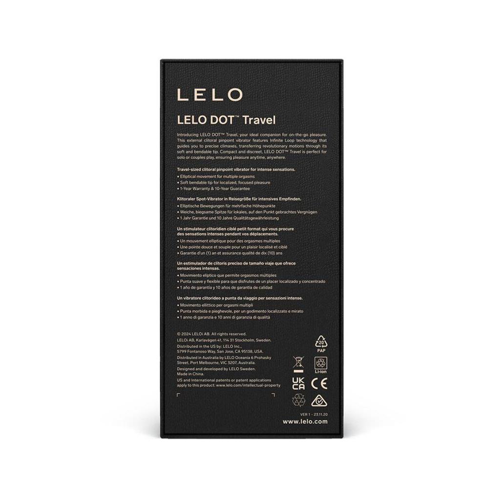 Lelo - estimulador de clitóris dot travel roxo