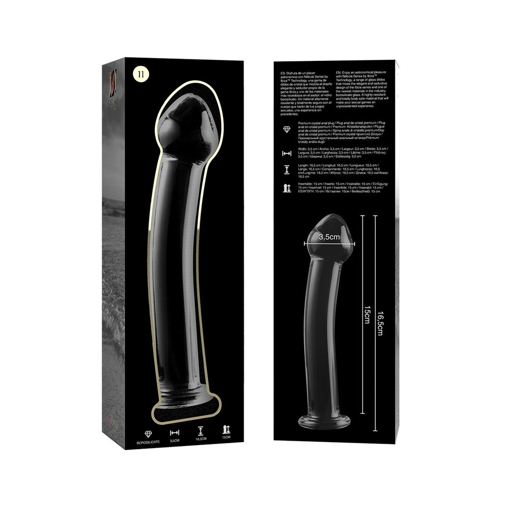 Nebula series by ibiza - modelo 11 dildo vidro borosilicado