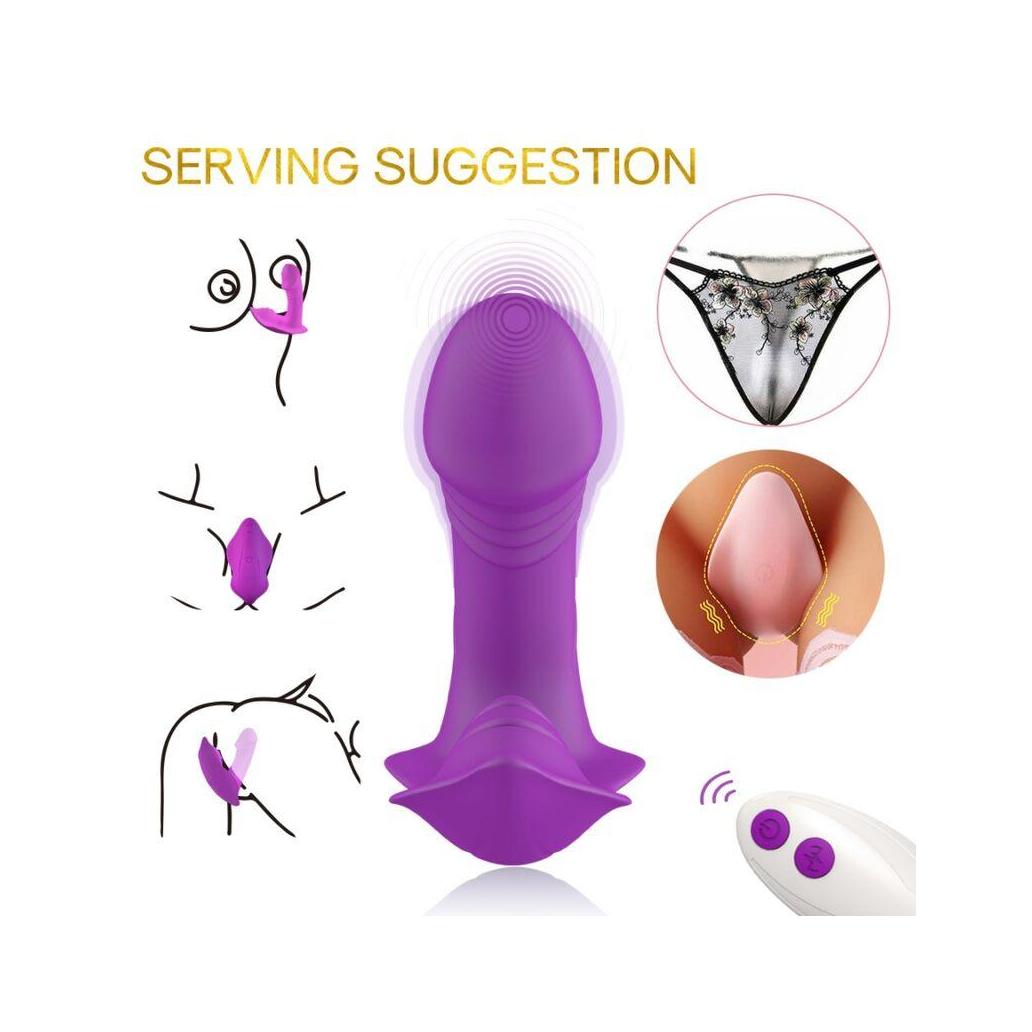 Armony - vibrador de apito controle remoto introduzível roxo