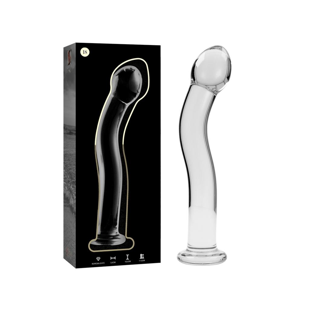 Série nebula by ibiza - modelo 18 dildo vidro borosilicado t