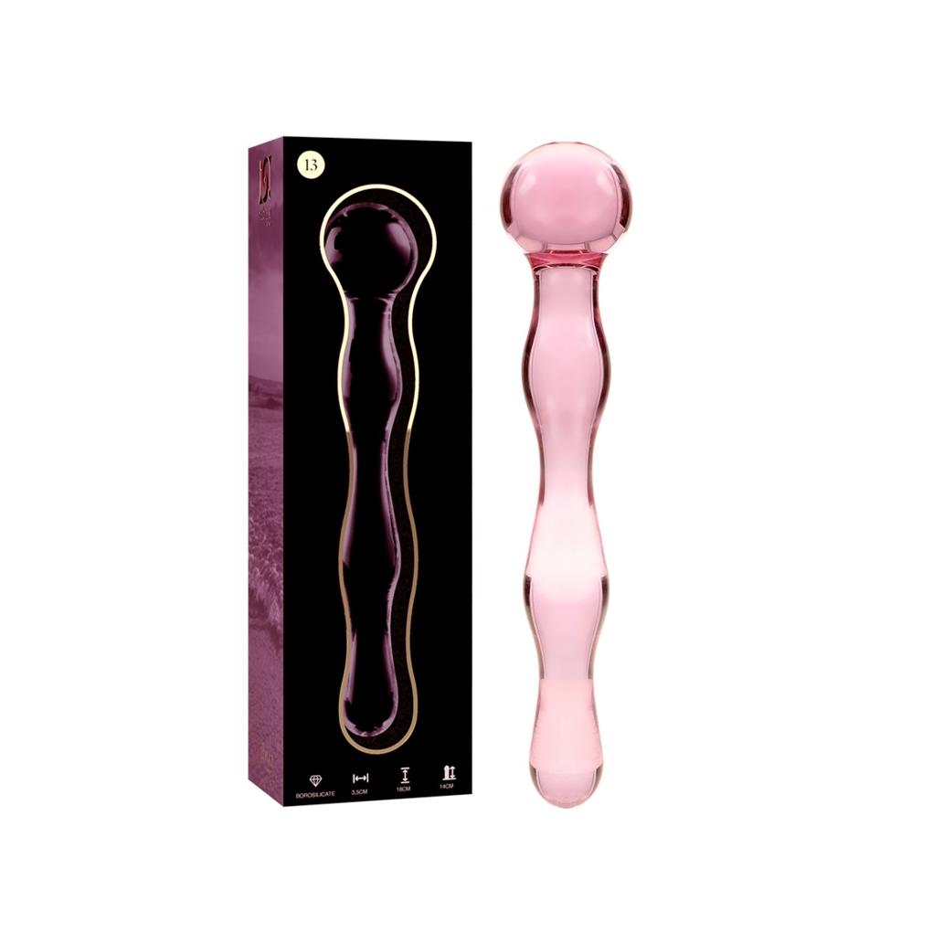 Nebula series by ibiza - modelo 13 dildo vidro borosilicado