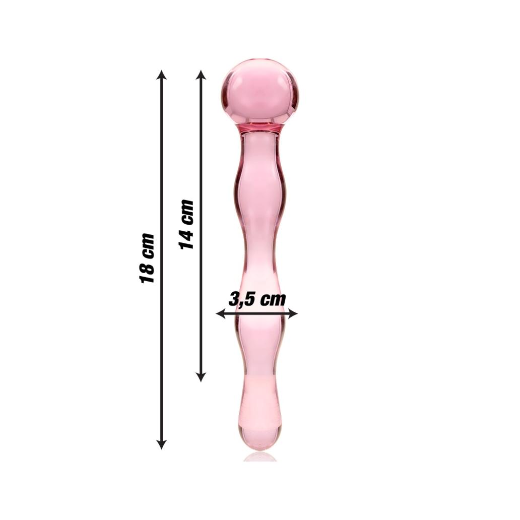 Nebula series by ibiza - modelo 13 dildo vidro borosilicado