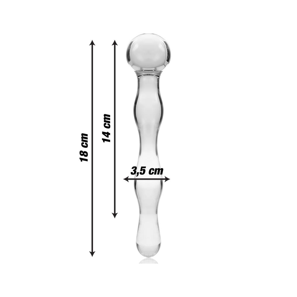 Nebula series by ibiza - modelo 13 dildo vidro borosilicado