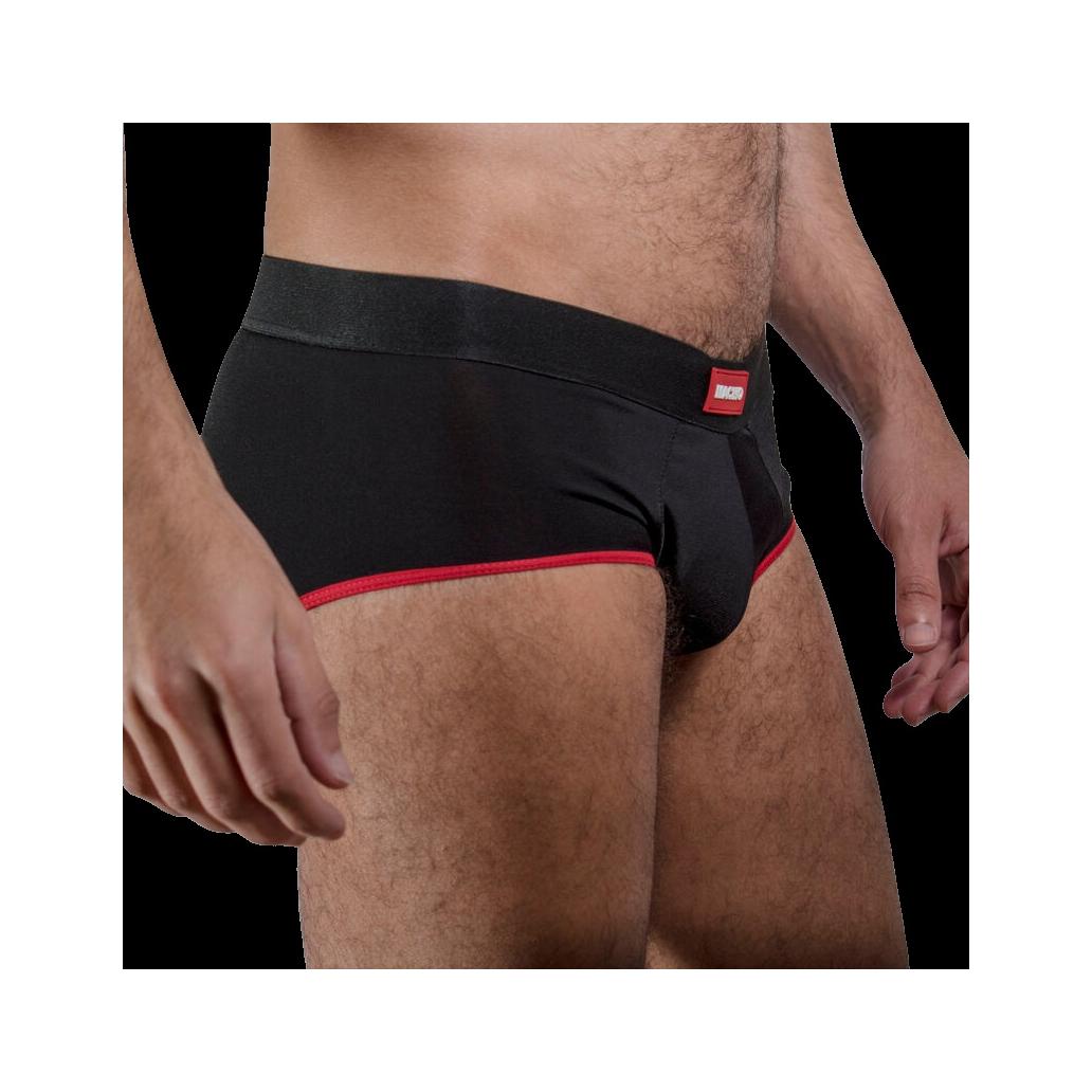 Macho - cueca ms24r vermelho escuro l