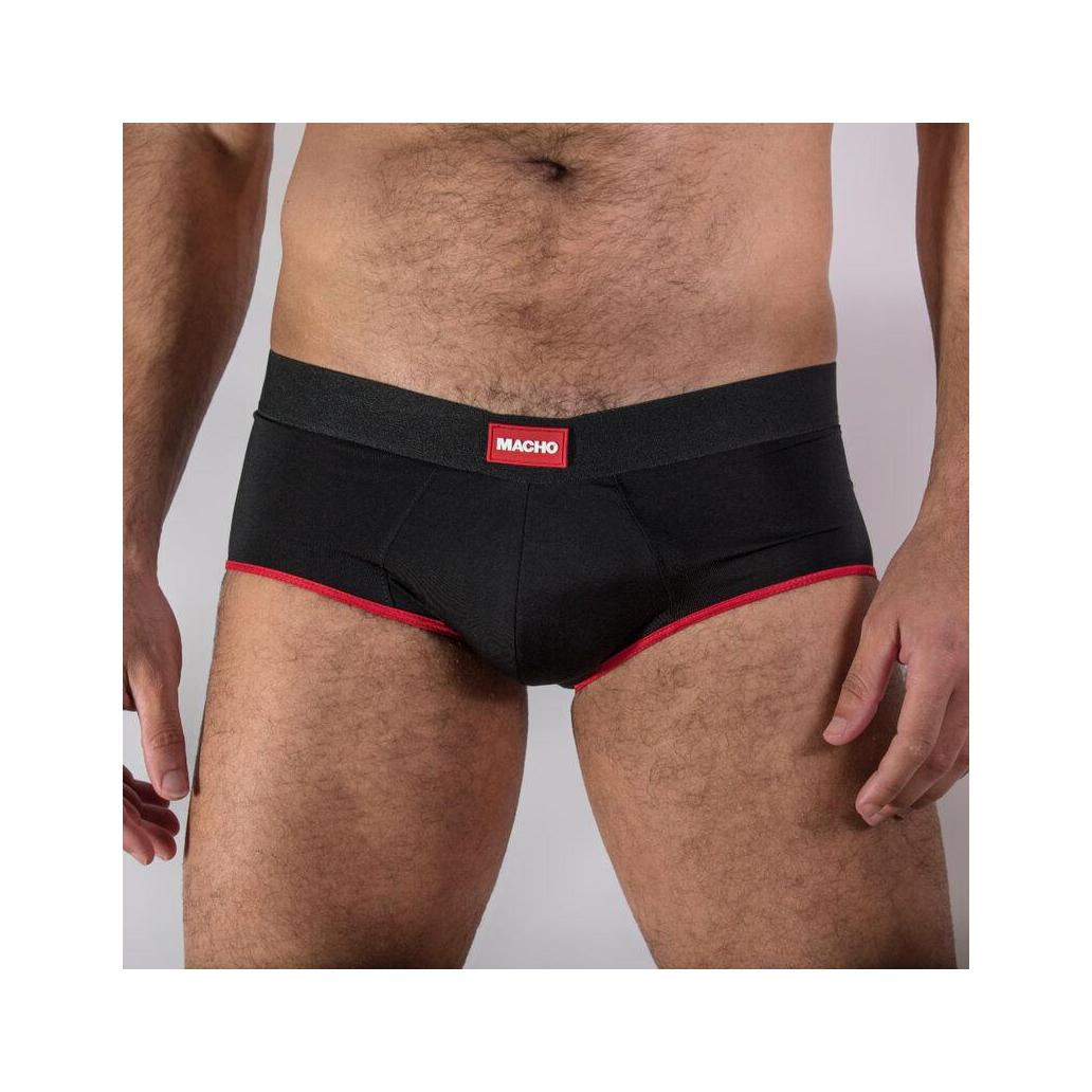 Macho - cueca ms24r vermelho escuro s