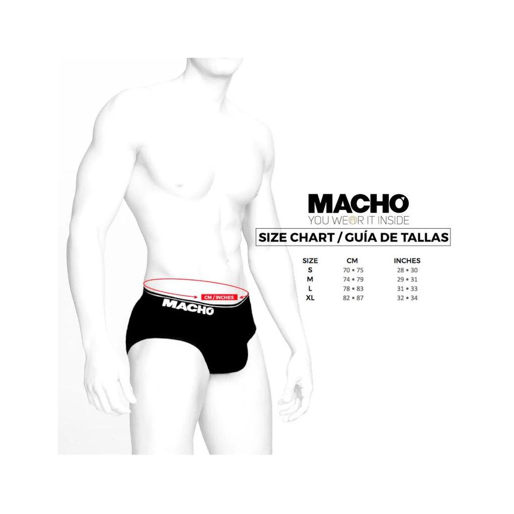 Macho - cueca ms24r vermelho escuro s