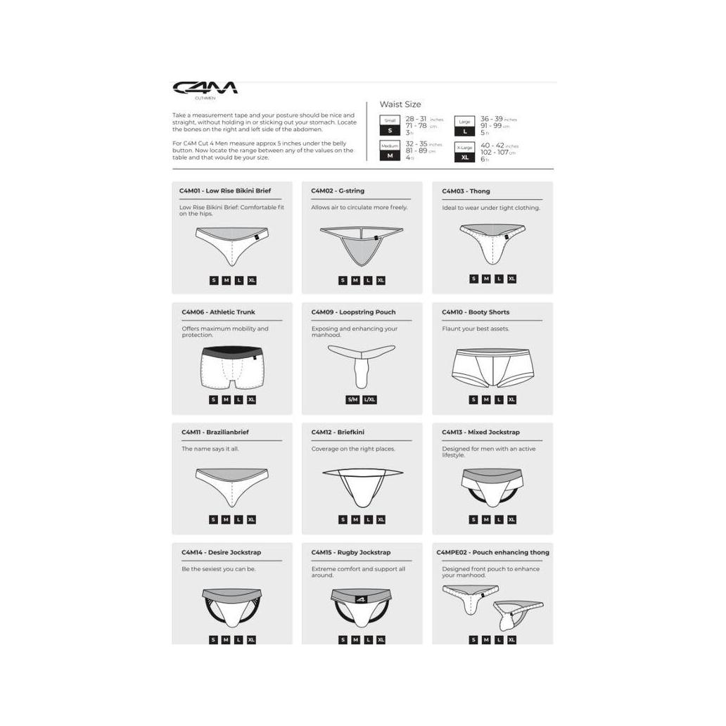 Cut4men - jockstrap rainbow xl