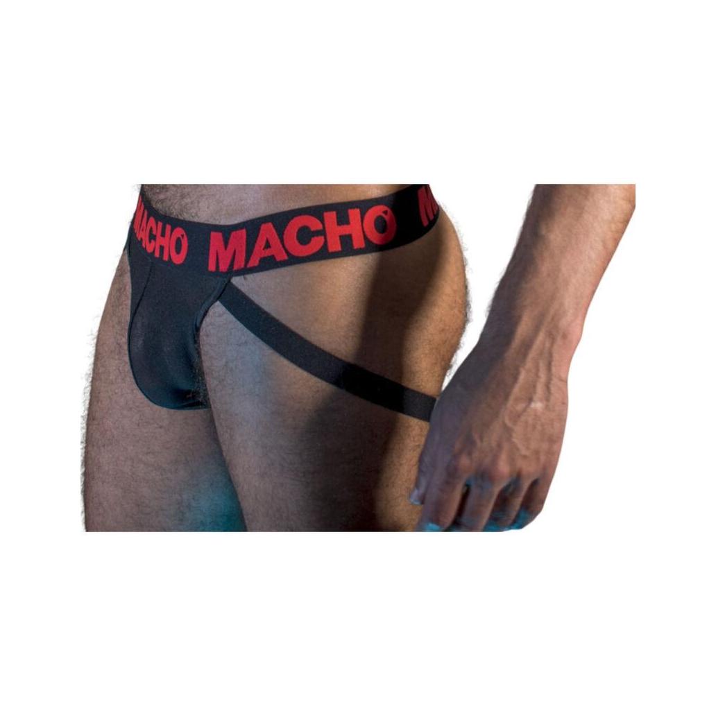 Macho - mx26x2 jock preto/vermelho xl