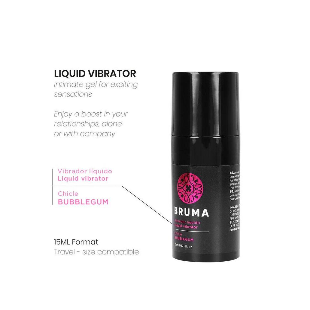 Bruma - vibrador líquido ultra deslizante bubblegum 15 ml