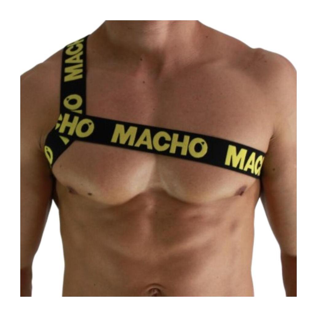 Macho - arnês romano amarelo s/m