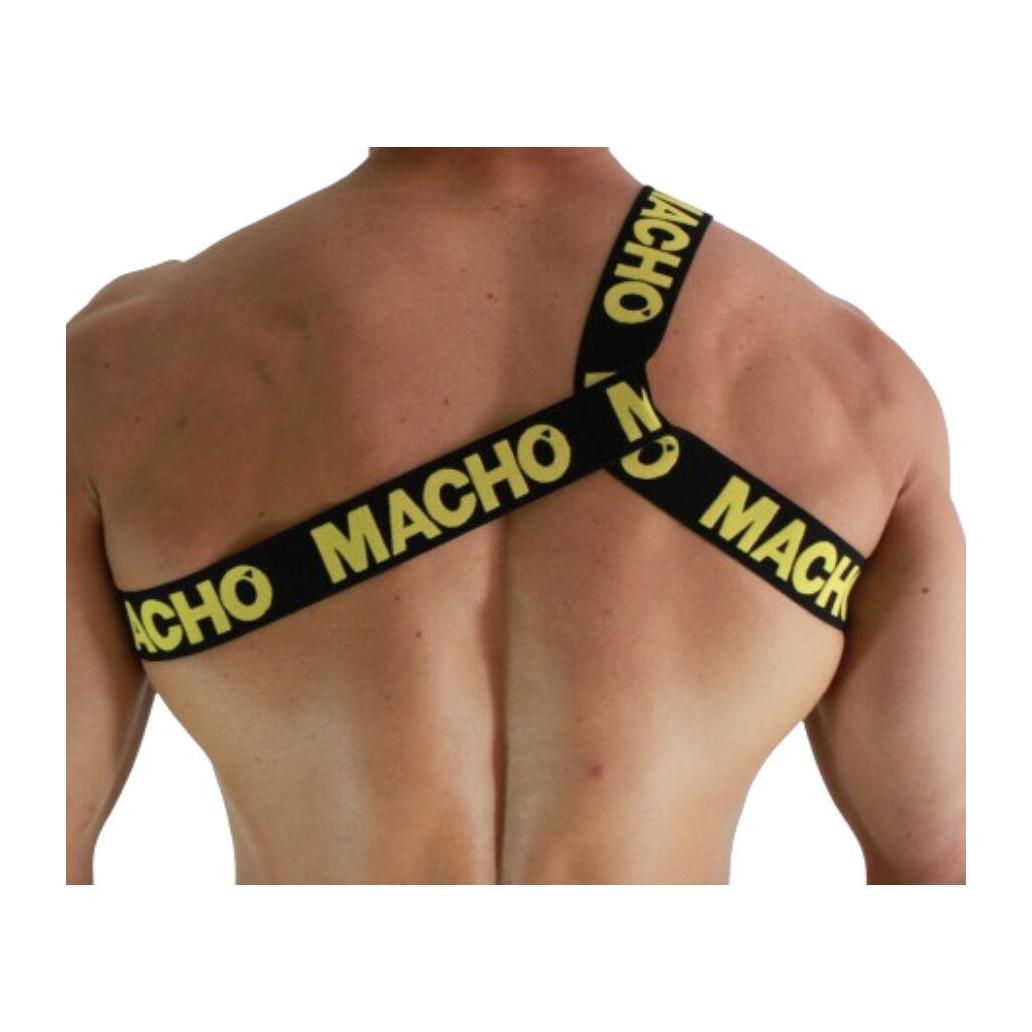 Macho - arnês romano amarelo s/m