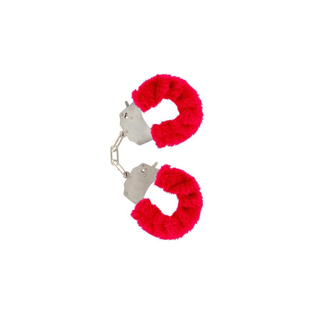 Toyjoy - furry fun cuffs bondage vermelho