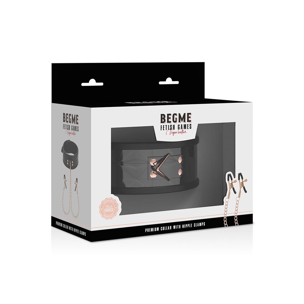 Begme - black edition colar com clamps de bico