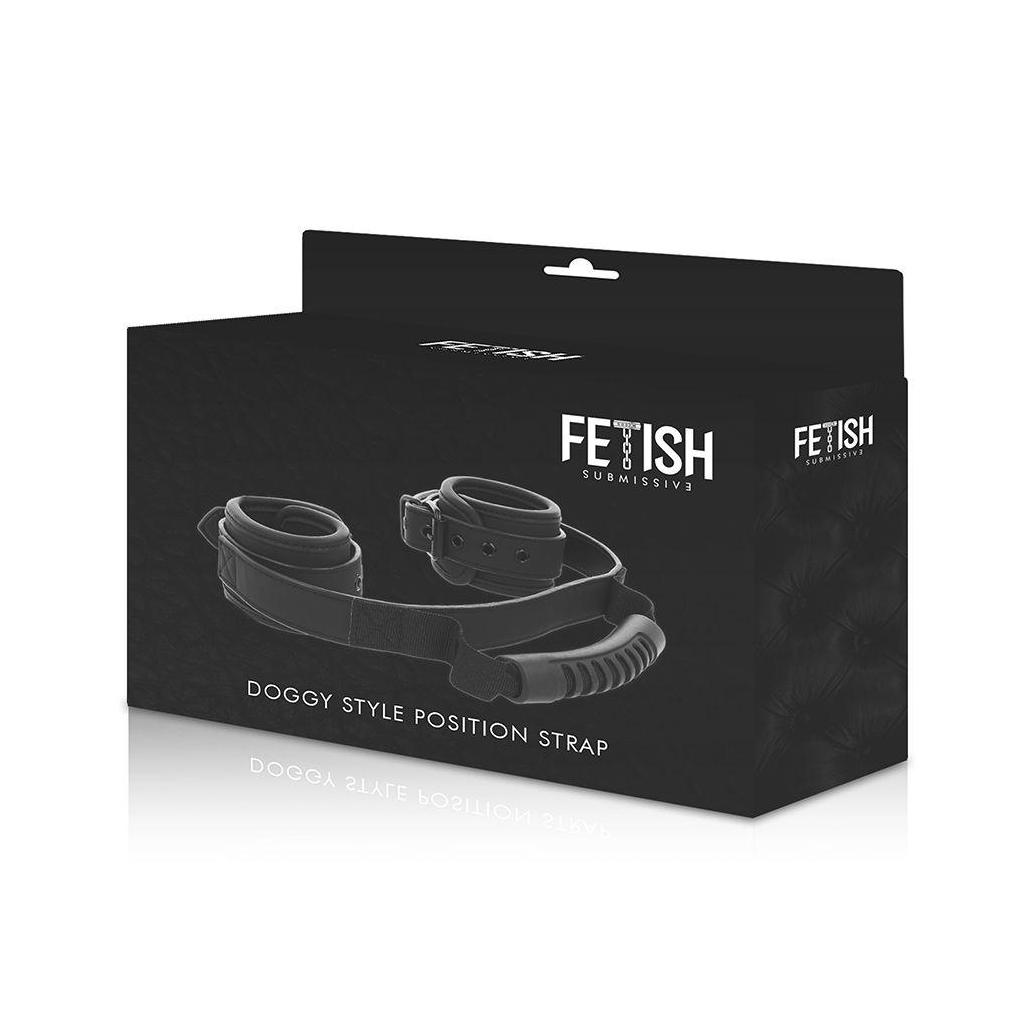 Fetish submissive - algemas de forro de noprene com alça