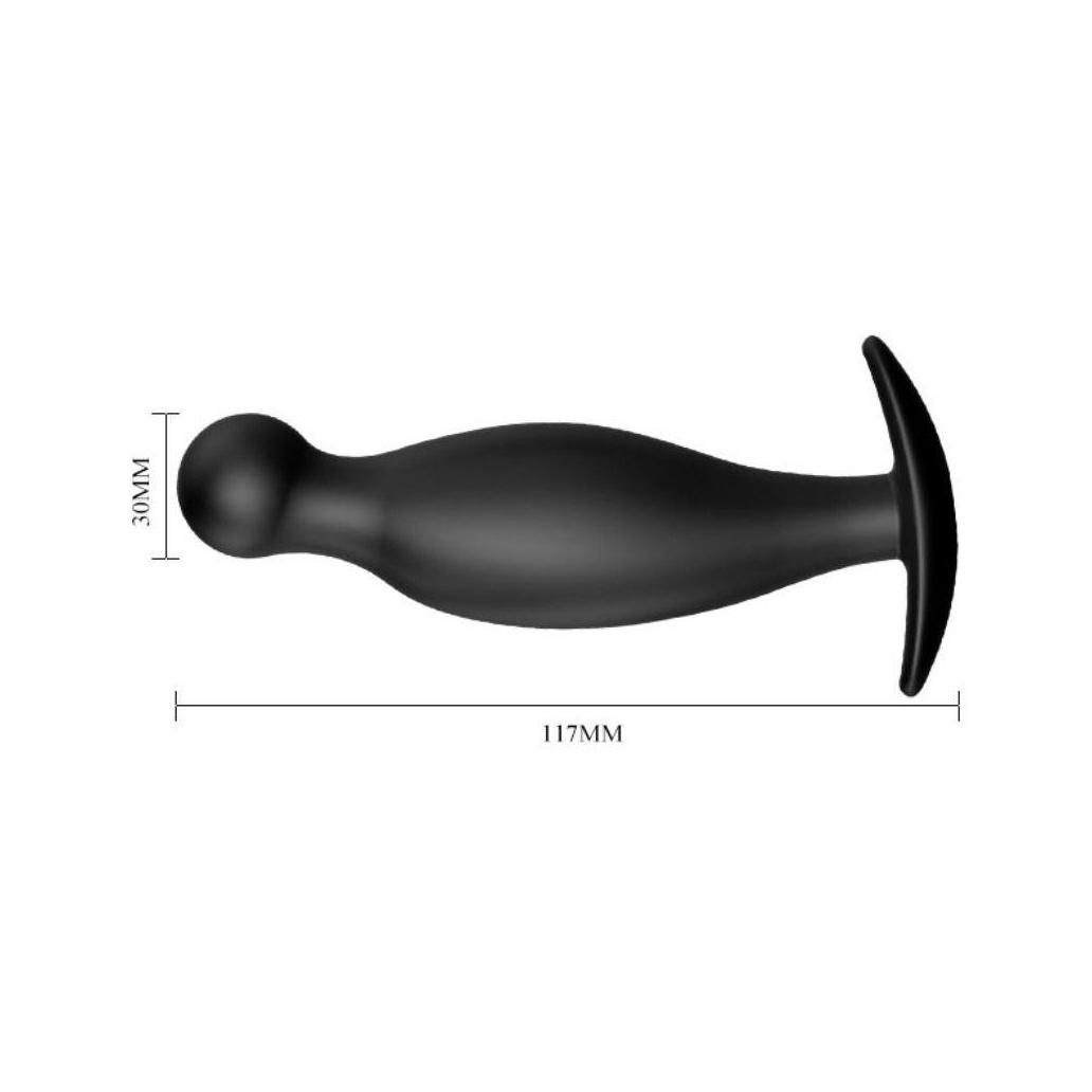 Pretty love - plug anal de silicone 11.7 cm preto