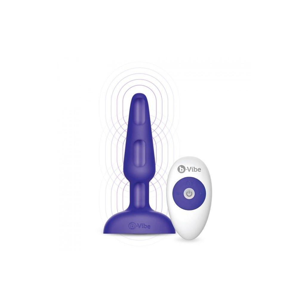 B-vibe - trio plug de controle remoto anal lilac