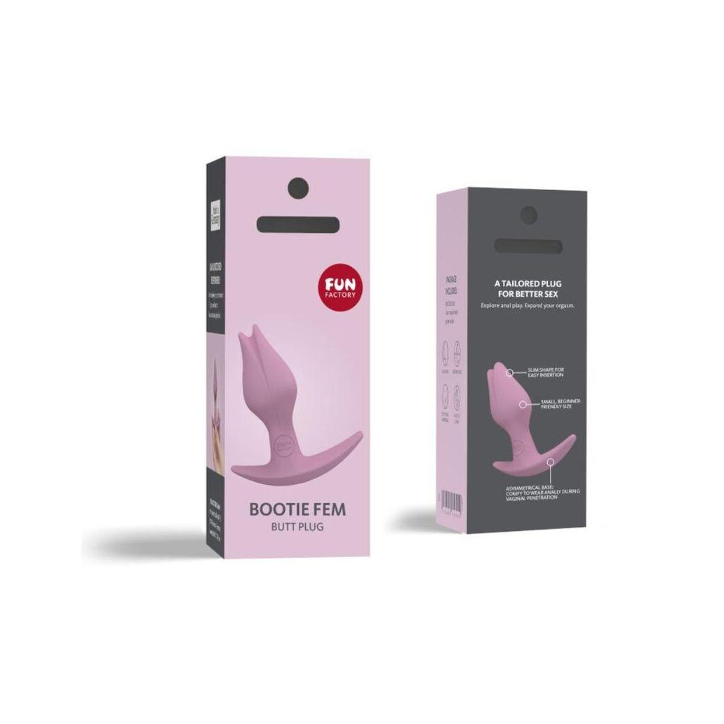 Fun factory - bootie fem feminino anal butt plug rose