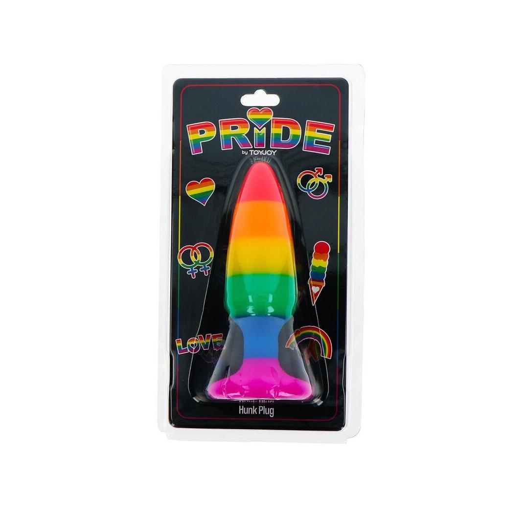 Orgulho - bandeira lgbt plug hunk 10,5 cm