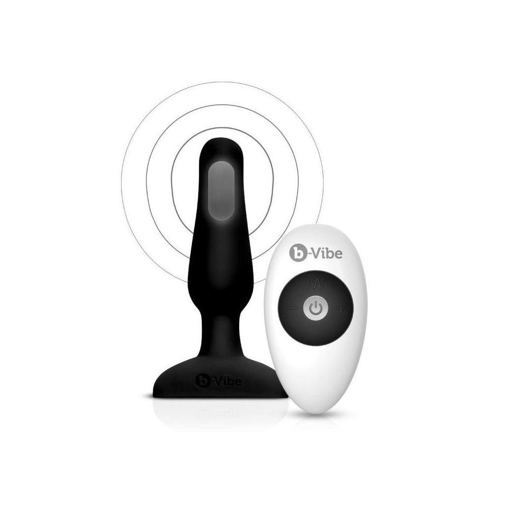 B-vibe - plug anal de controle remoto novice preto