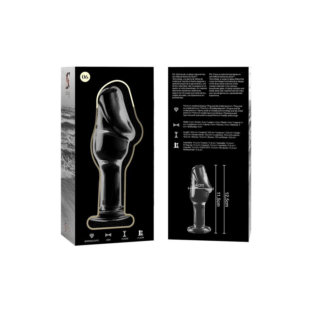 Nebula series by ibiza - modelo 6 anal plug vidro borosilica