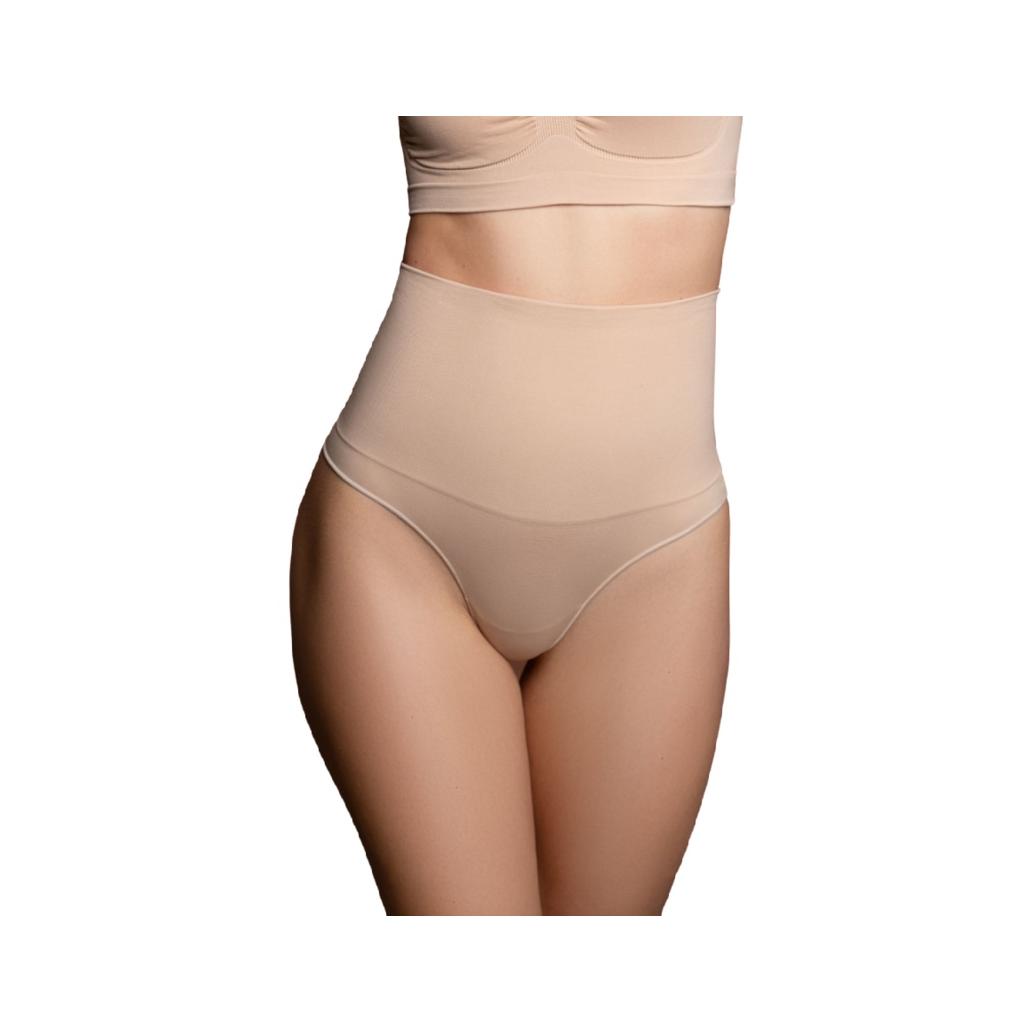 Bye-bra - cinto sem emenda estilo tanga beige tamanho xxl