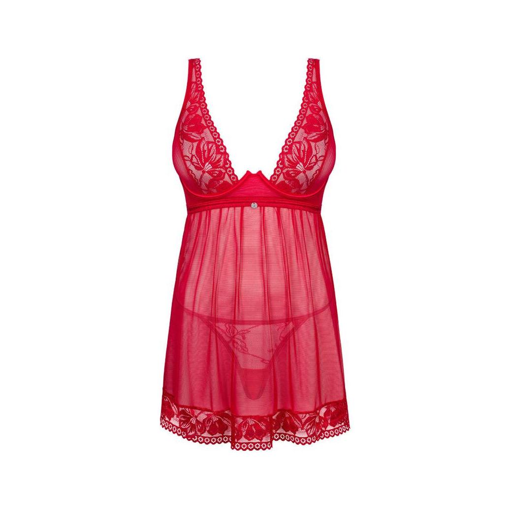 Obsessive - lacelove babydoll & tanga vermelha m/l