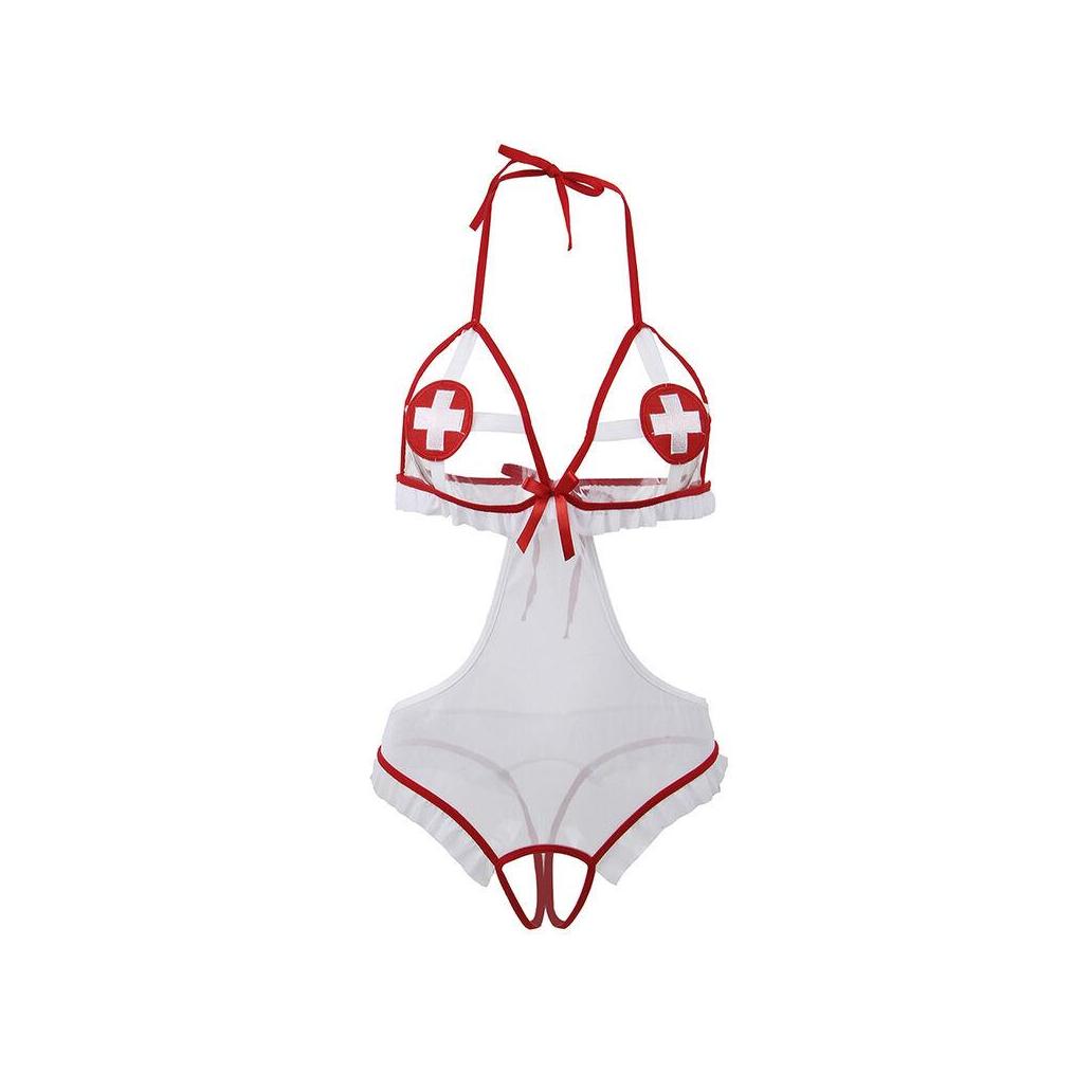 Subblime - fantasia de enfermeira sexy crotchless l/xl