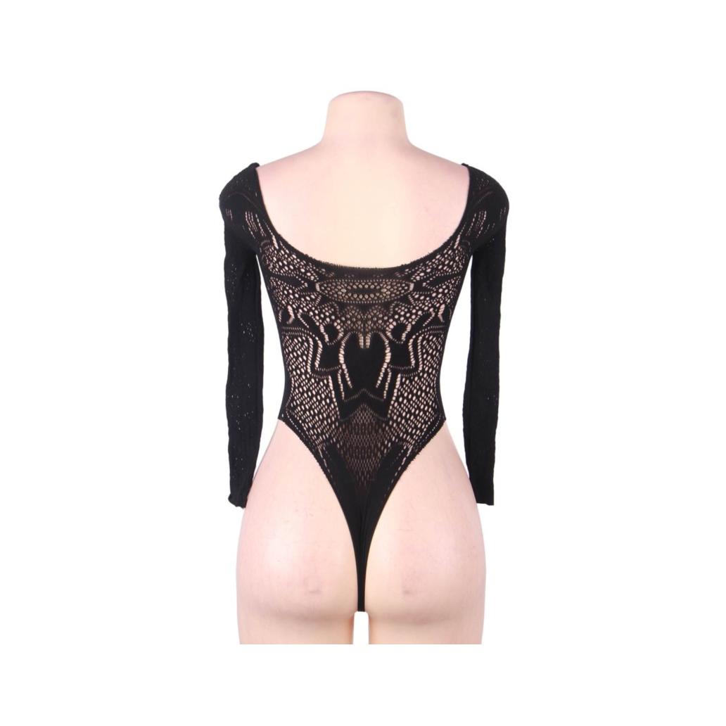 Queen lingerie - teddy manga comprida s/l