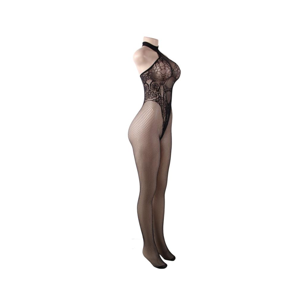 Queen lingerie - bare back bodystocking s/l