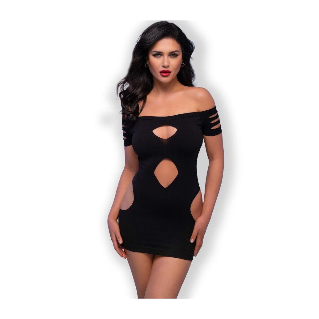 Chilirose - vestido cr 4671 preto s/m