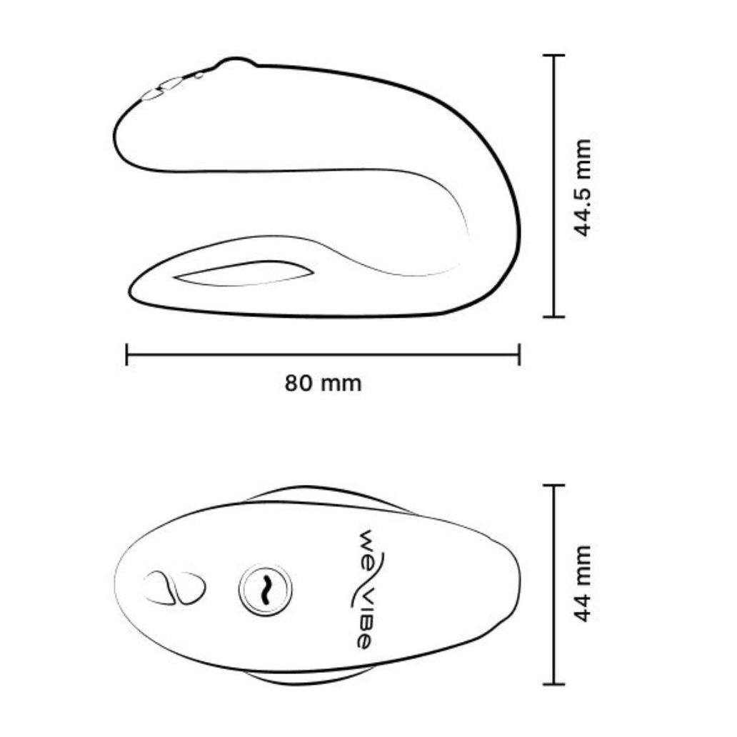 We-vibe - sync o vibrador flexível controle remoto violeta