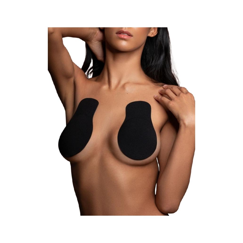 Bye-bra - realador peito push-up tela preto tamanho xl