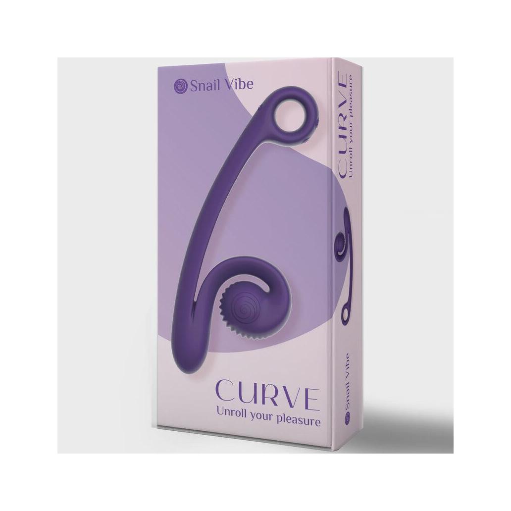 Snail vibe - vibrador curva roxo