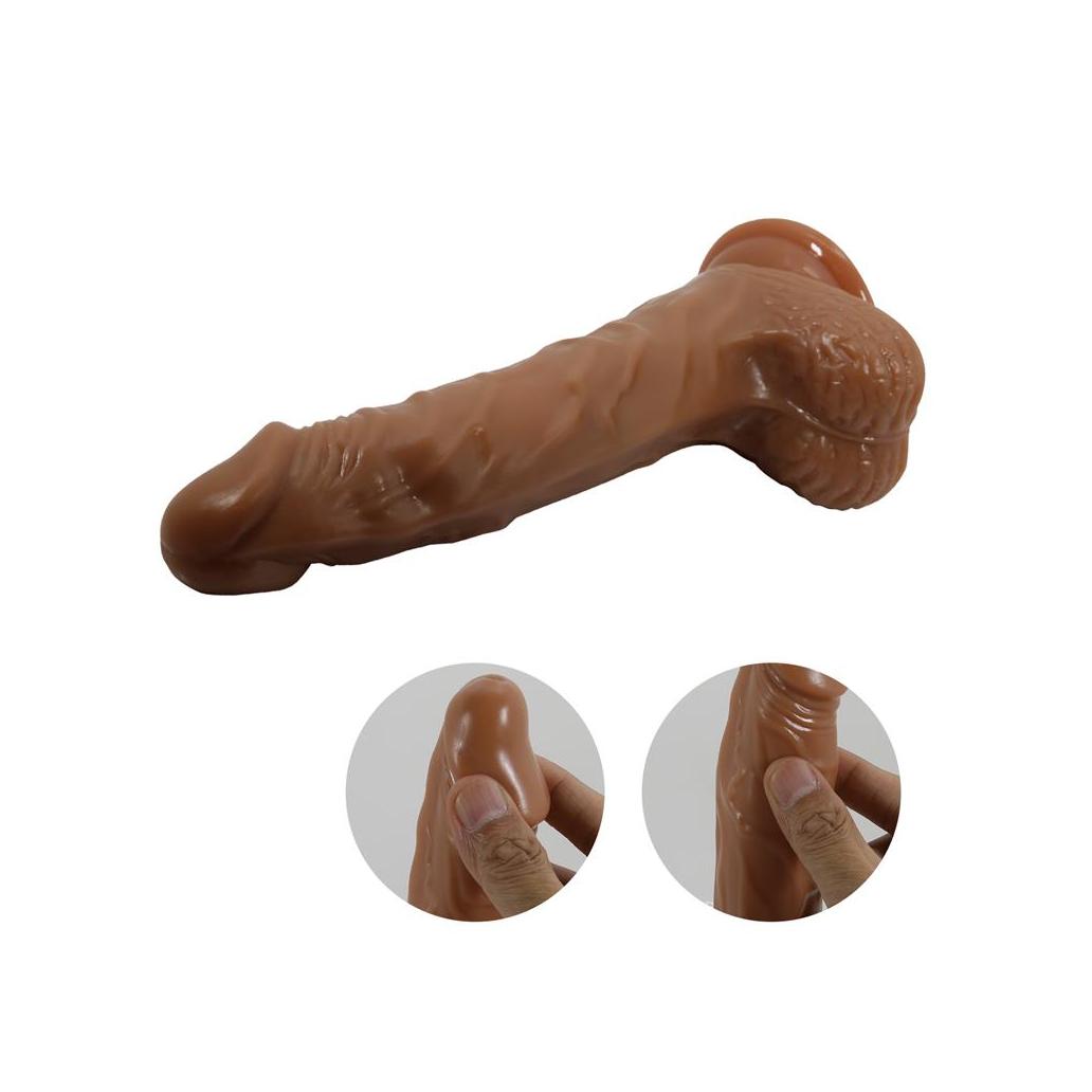 Dildo bodach com vibração, rotação e impulso