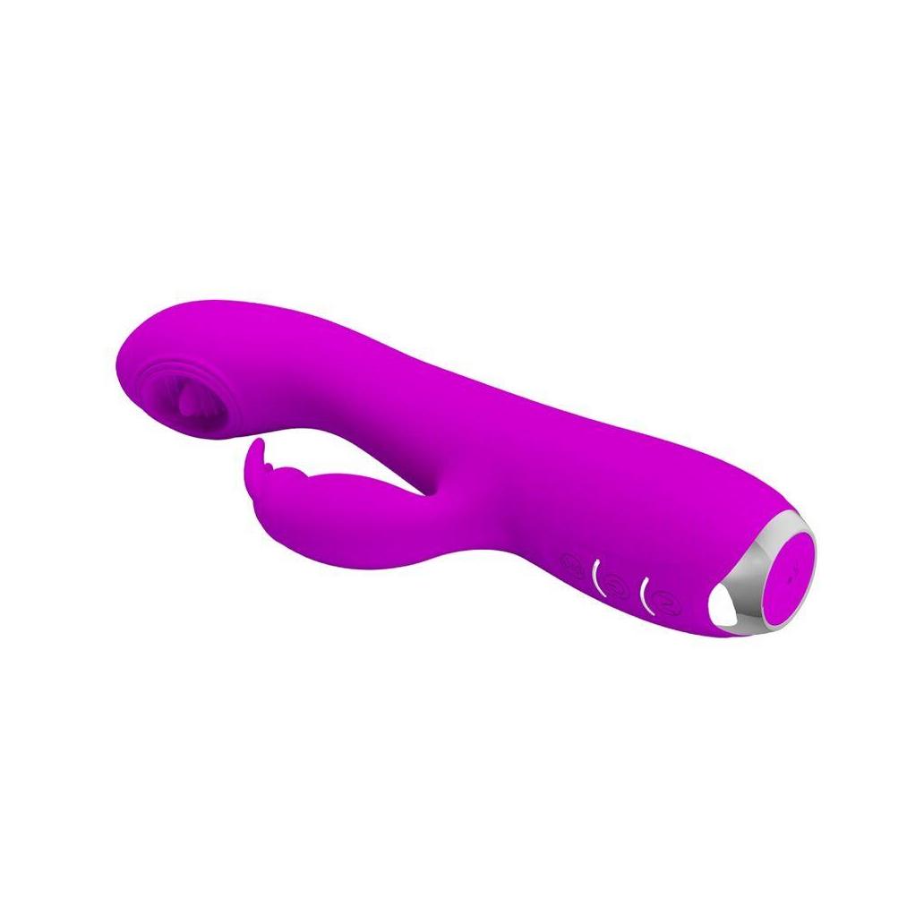 Pretty love - vibrador recarregvel rachel com sucker roxo