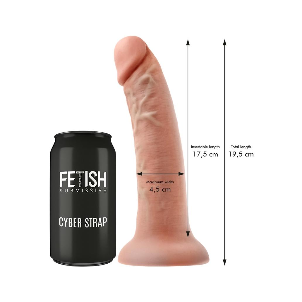 Fetish submissive cyber strap - arnês com dildo e bala contr