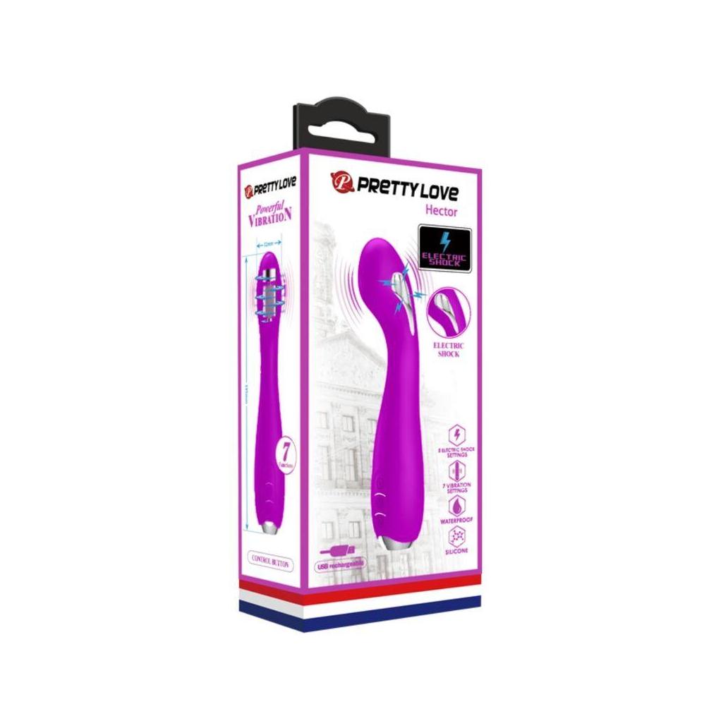 Pretty love - vibrador de eletrochoque recarregvel hector -