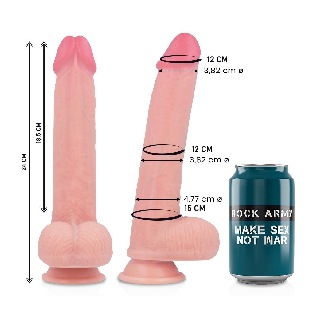 Rockarmy - liquid silicone premium kingcobra realistic 24 cm