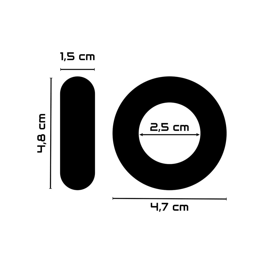 Powering - anel para pênis super flexível e resistente 4,8cm