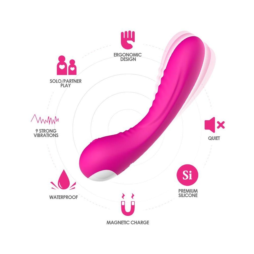 Armony - vibrador legend silicone fúcsia