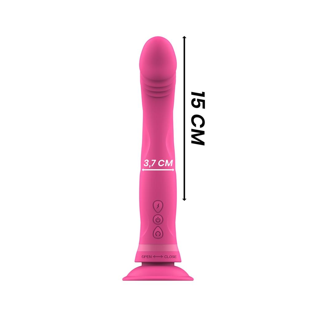 Intense - michelangelo rosa vibrador de silicone dildo