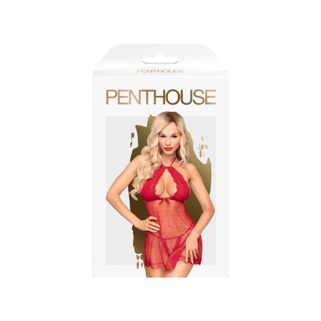 Penthouse - libido boost babydoll vermelho l/xl
