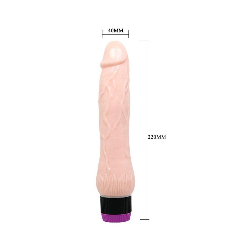 Baile - adour club vibrador realístico base larga 22 cm