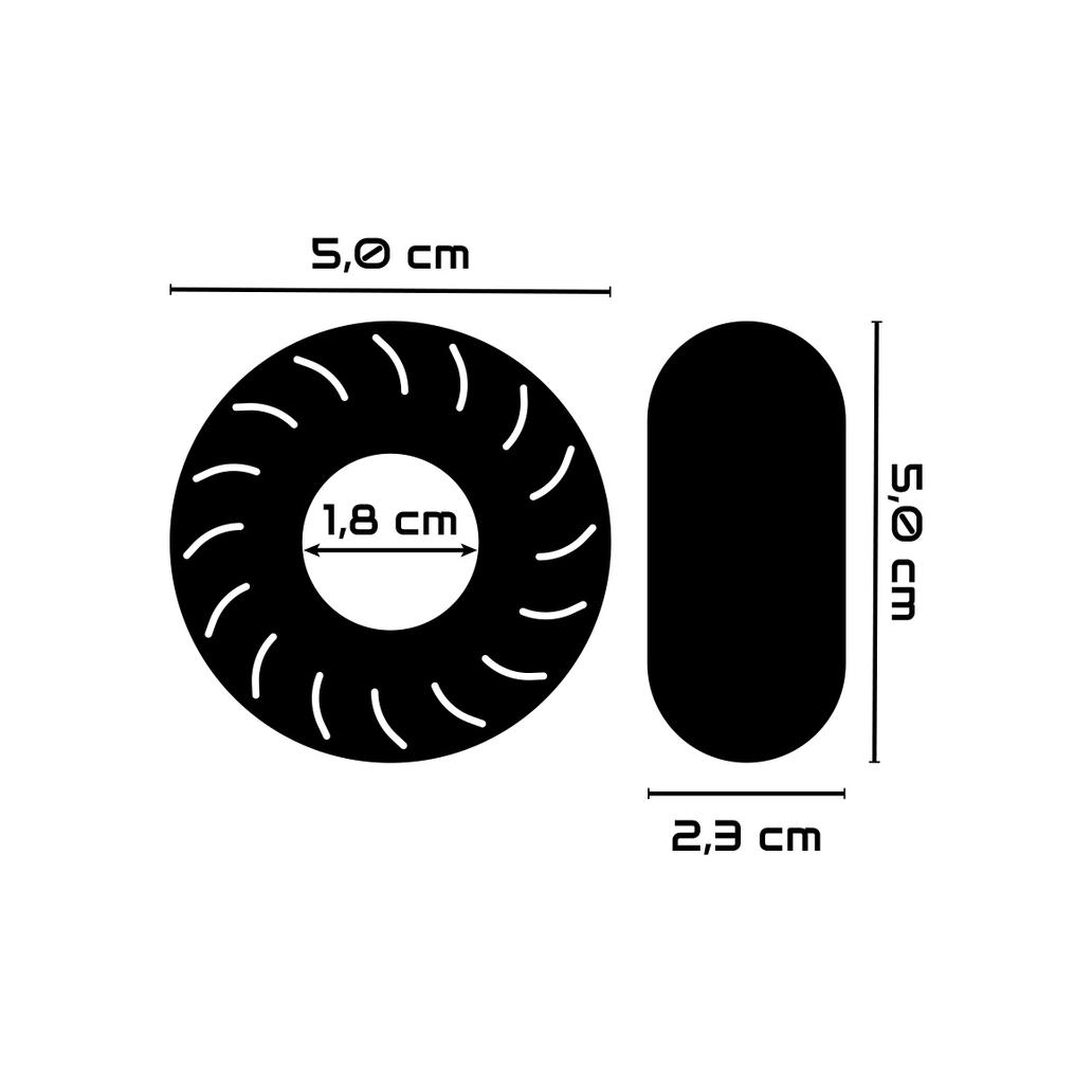 Powering - anel para o pénis super flexível e resistente 5cm