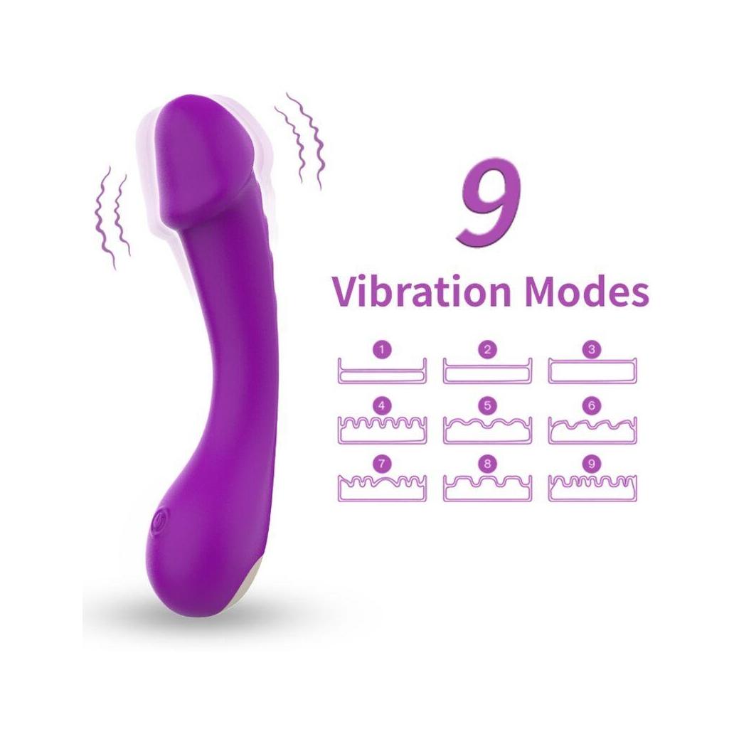 Armony - dildo vibrador g-spot silicone roxo