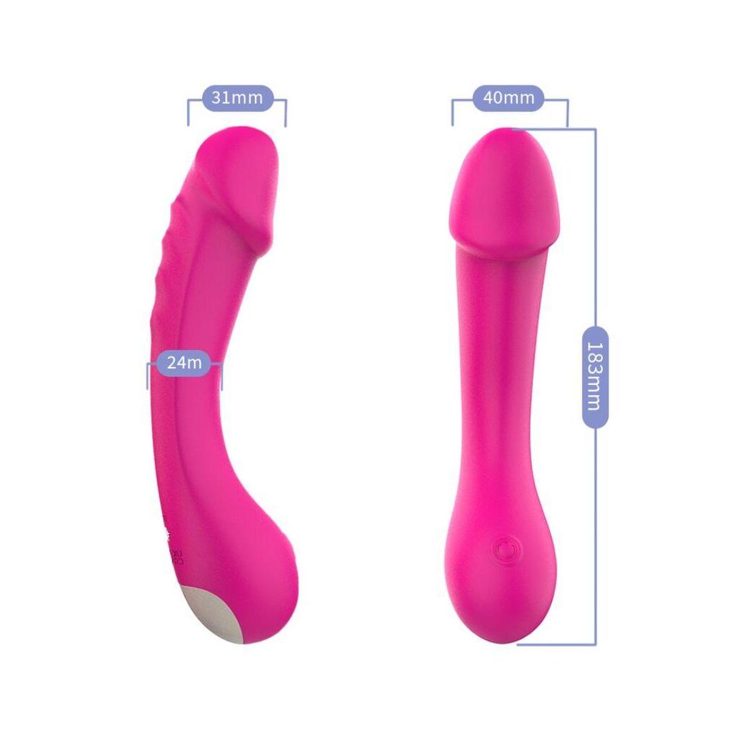 Armony - vibrador dildo g-spot silicone fúcsia