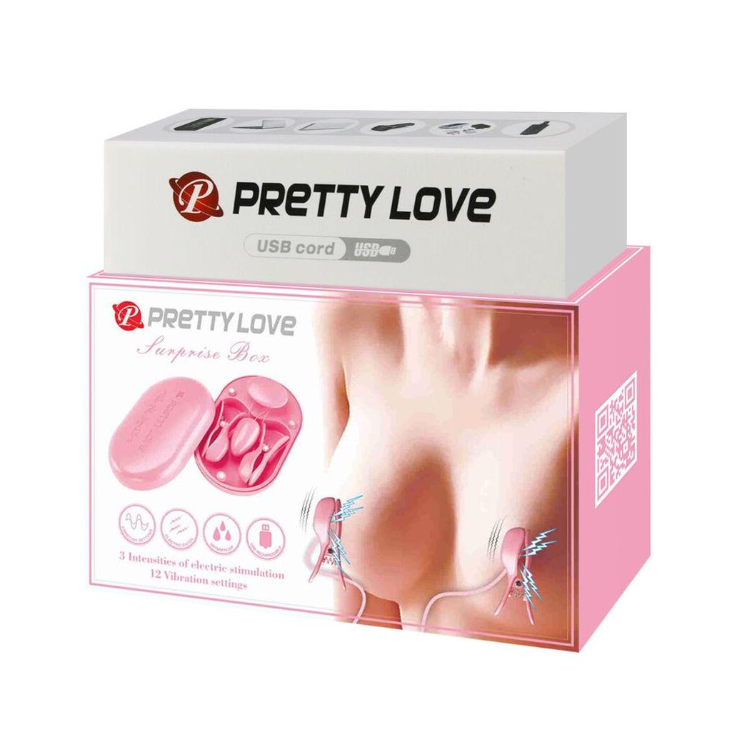 Pretty love - caixa surpresa pina de estimulao electro rosa