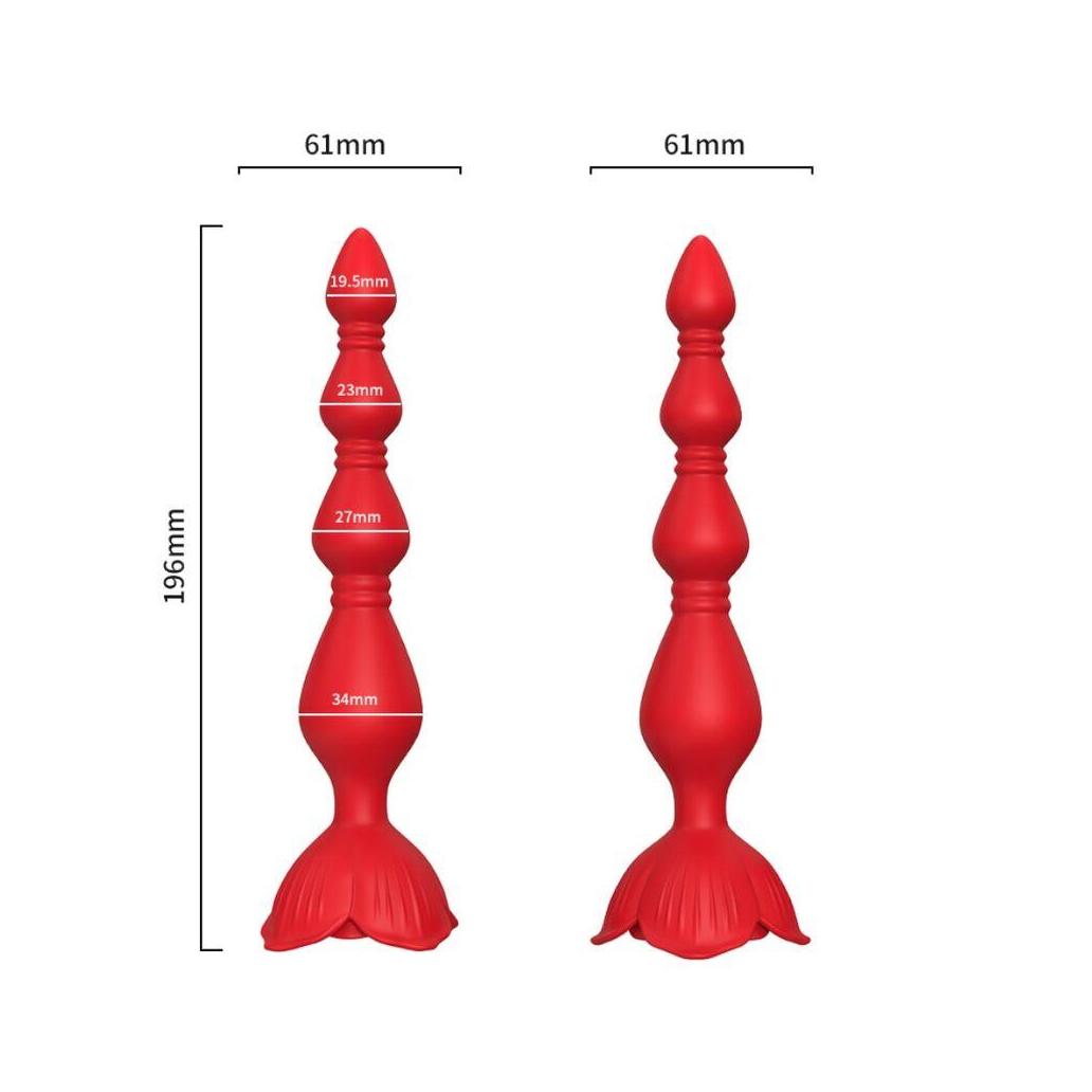 Armony - pagode vibrador rosa e plug anal vermelho